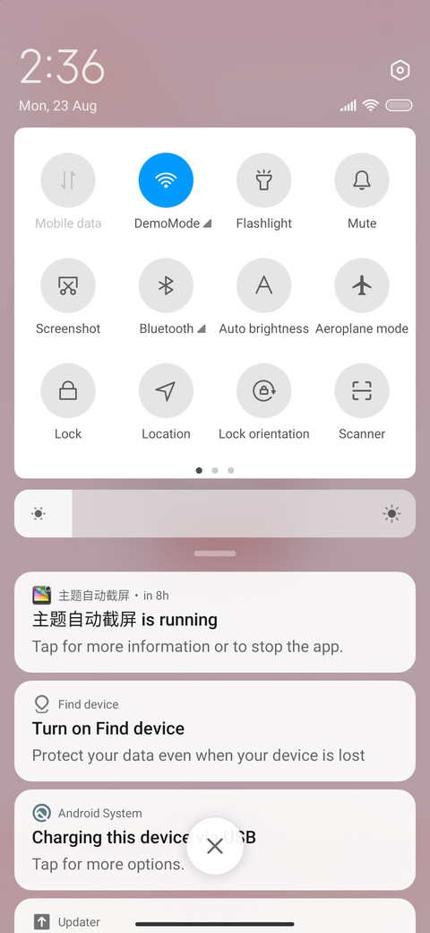 Customize screenshot