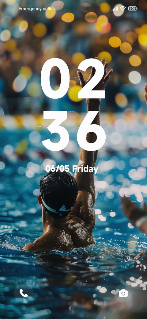swimming contest screenshot