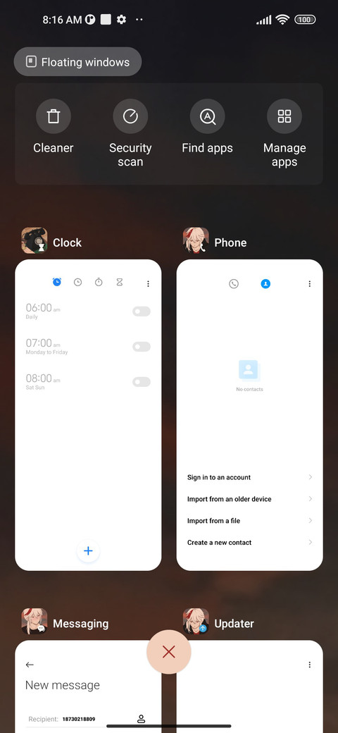 Evening breeze screenshot