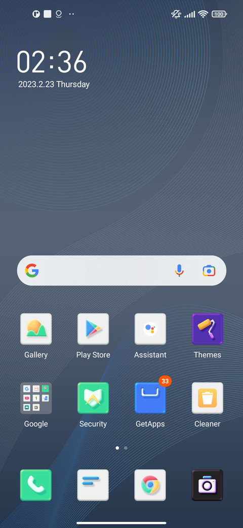 Simple Blue screenshot