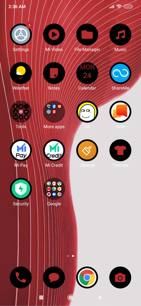 Red Abstract Lines_3MDS screenshot