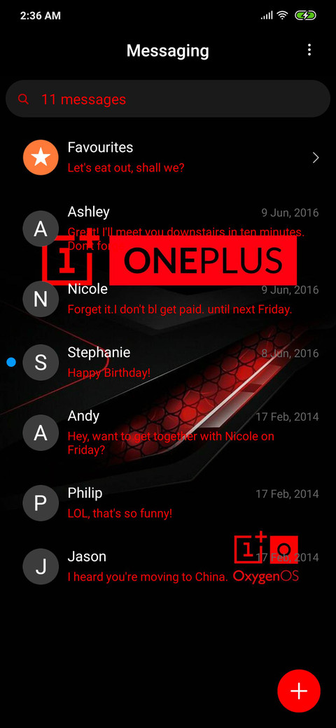 Never settle oxygen os v11 screenshot