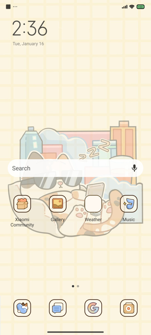 Mobile cat dual screenshot