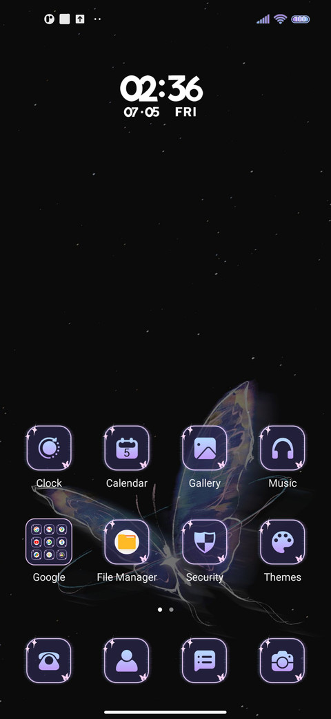 Simple butterfly screenshot