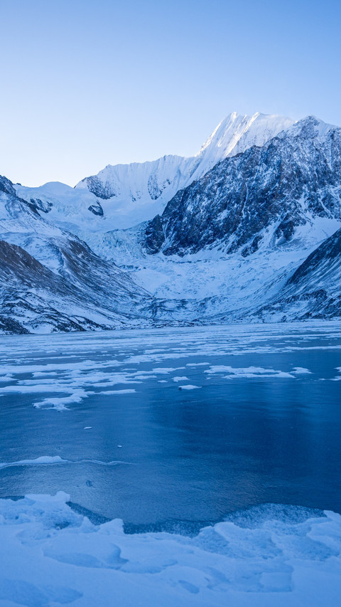 The frozen lake is still as a mirror's tale. screenshot