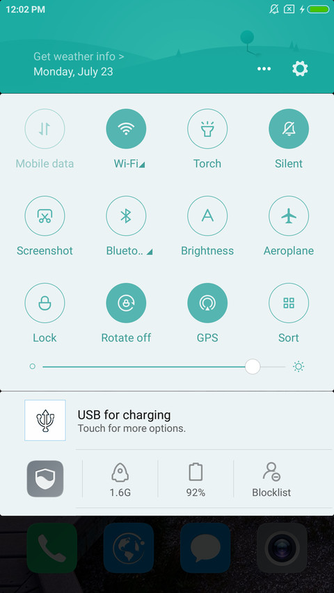 android Q screenshot