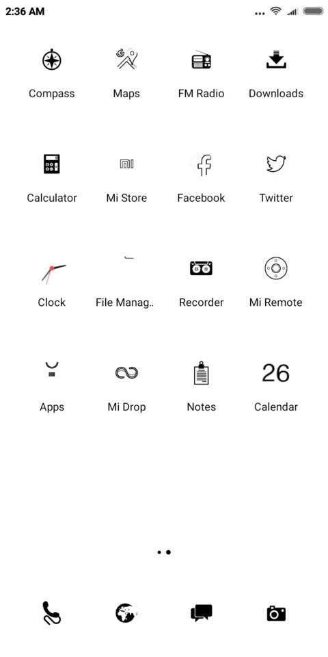 Pure white screenshot