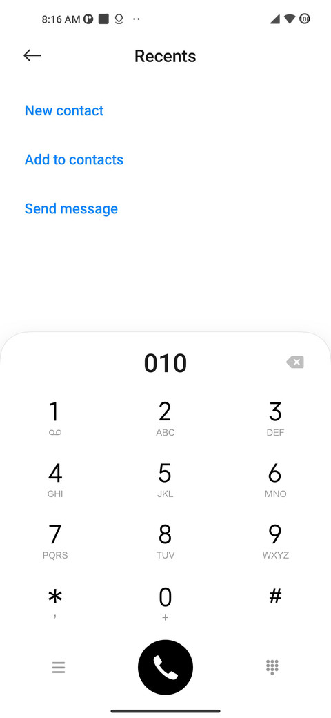 One X screenshot