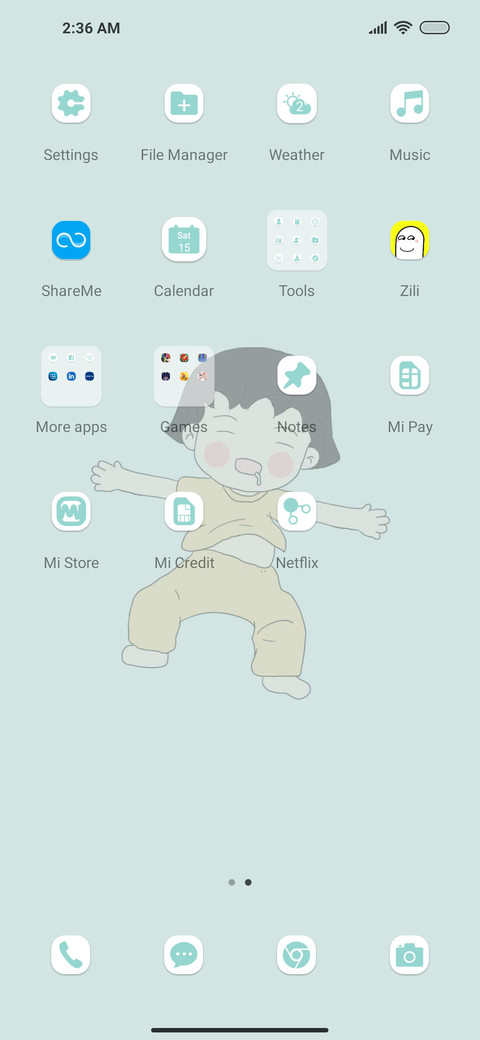 Sleeping girl screenshot