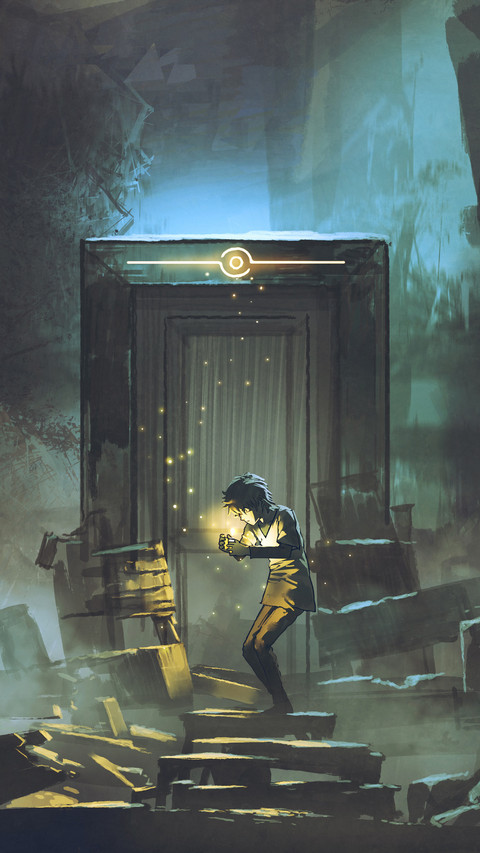 Young Boy Lit the Candle in Front of the Secret Door screenshot