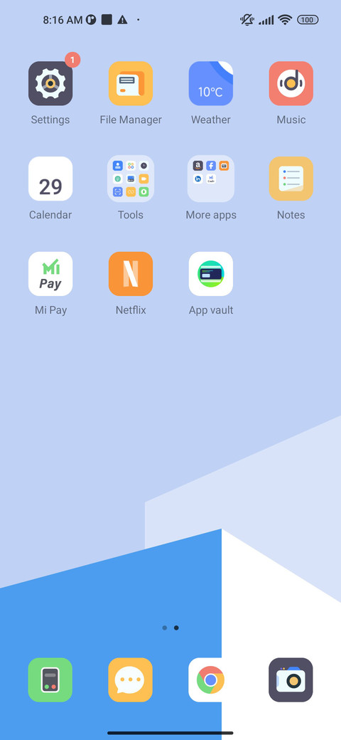 Blue Geometry screenshot