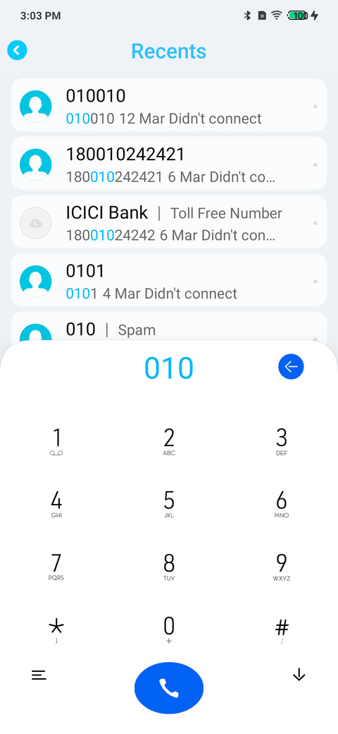 Huawei P30 dual dark white screenshot