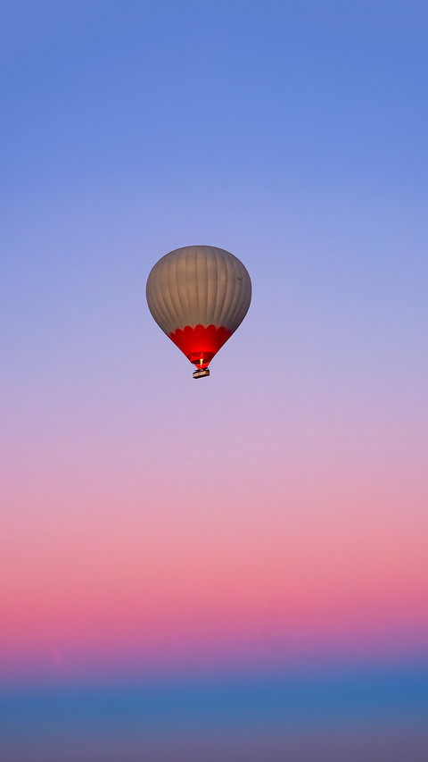 Beautiful hot air balloons flying at sunrise in Cappadocia screenshot