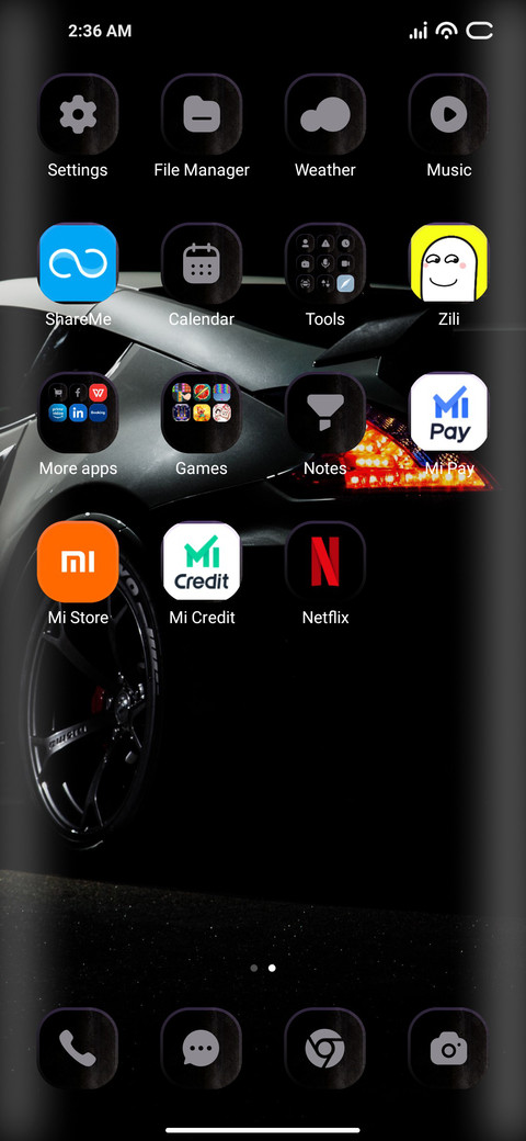 Back car screenshot