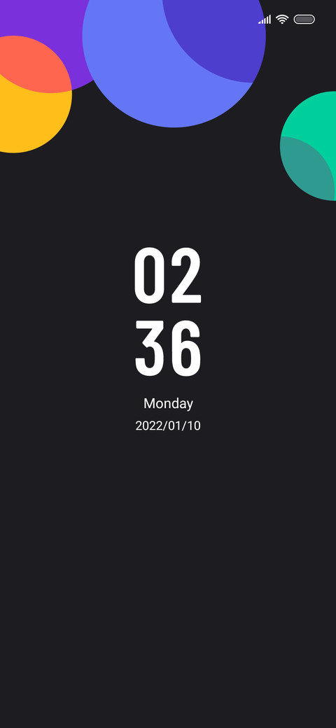 Colorful shapes screenshot
