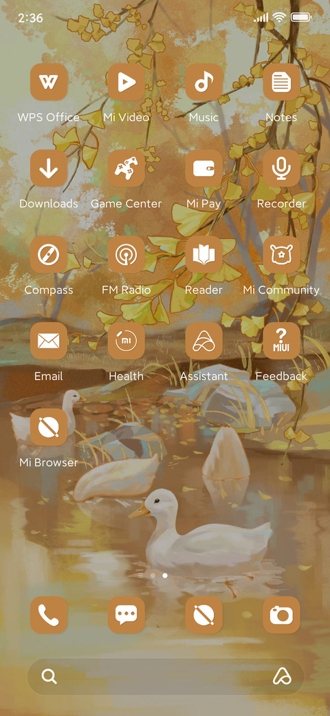 Ducks in Autumn screenshot