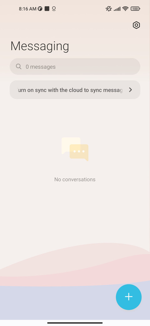 Plain color block screenshot
