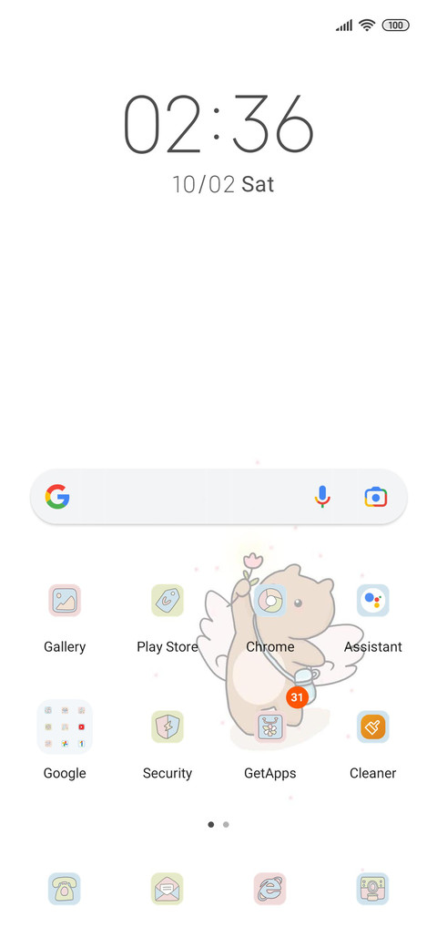 Cute spring bear screenshot