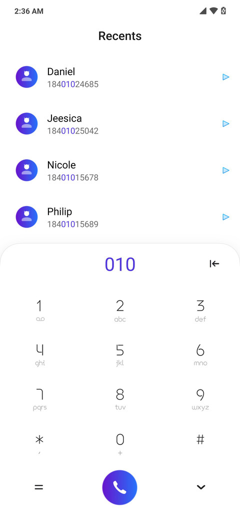 Gradients screenshot