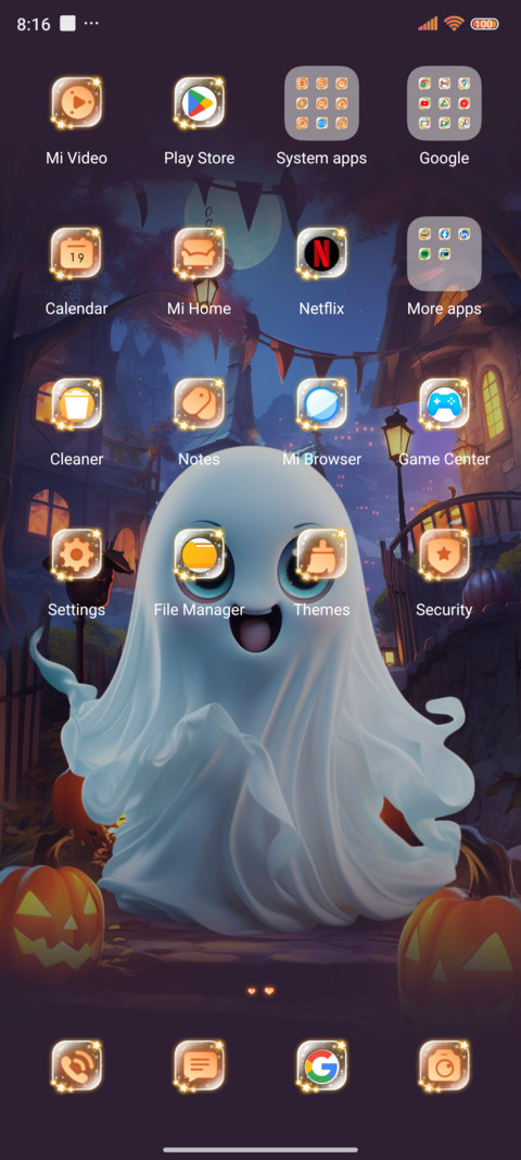 Halloween ghost screenshot
