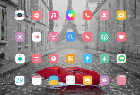 雨天红伞 screenshot