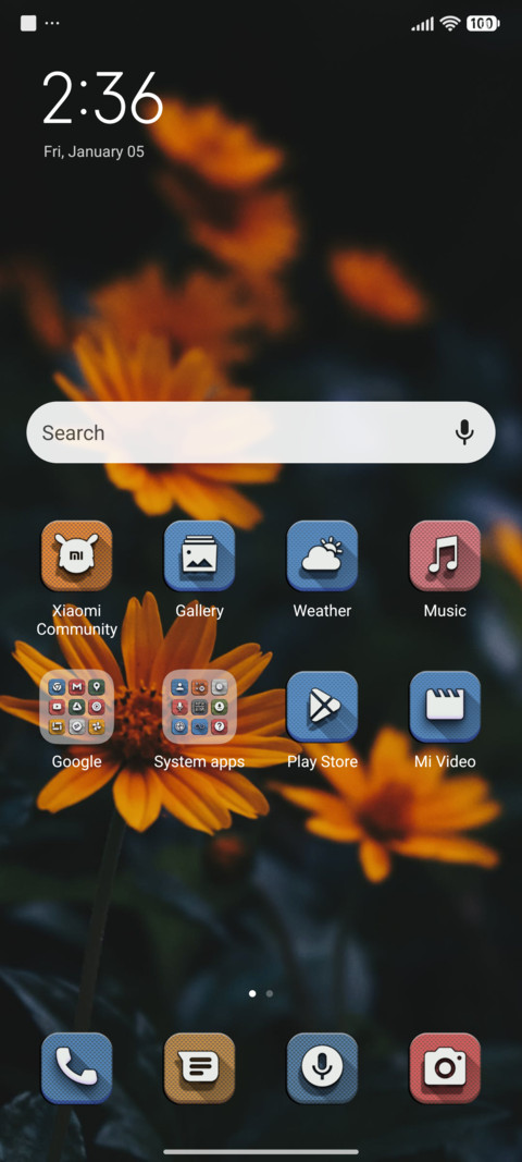Orange flowers v15 screenshot