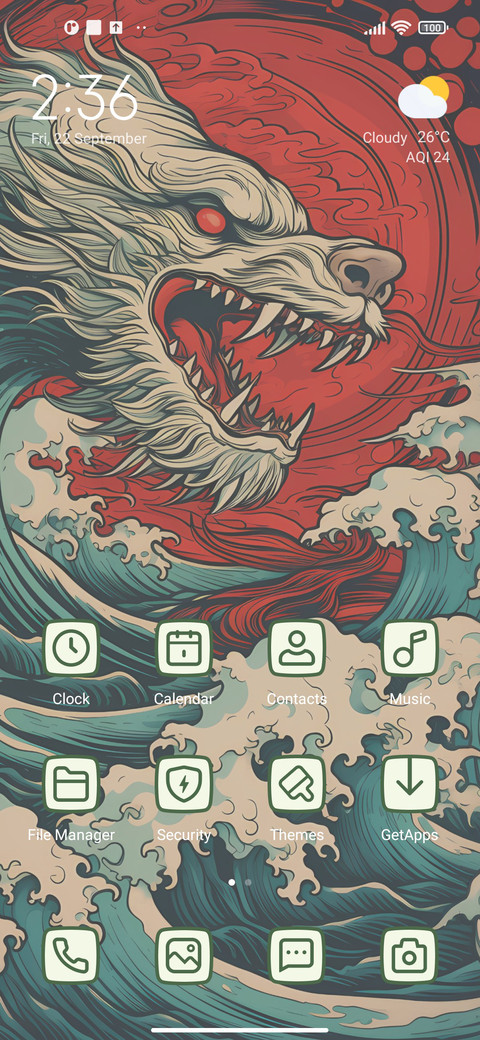 Ukiyo-e dragons screenshot