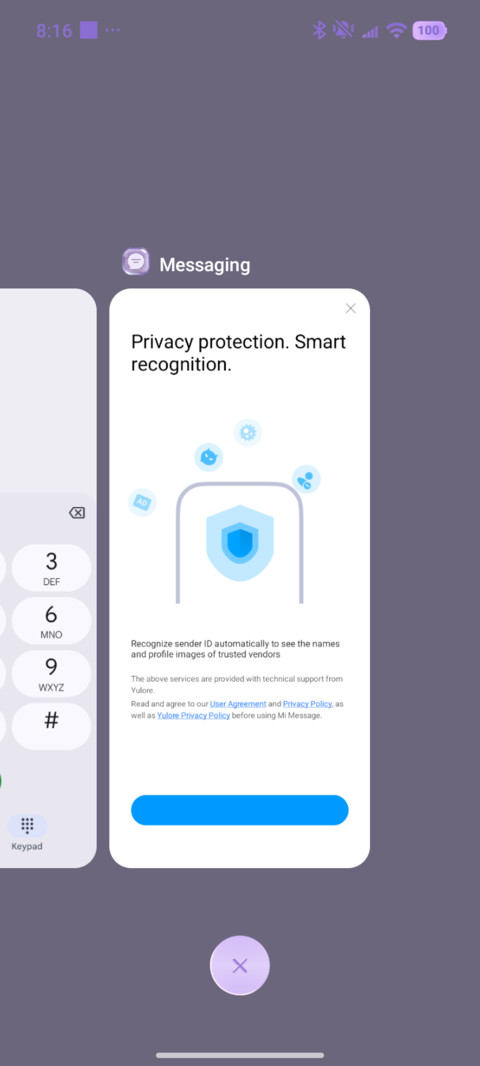 Purple glass screenshot