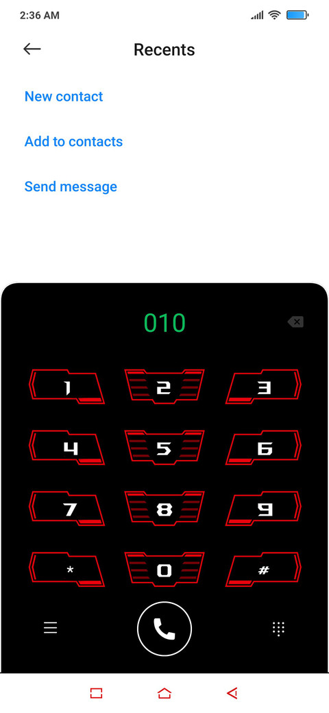 Lenovo Legion UI screenshot