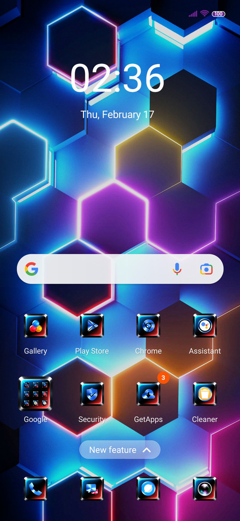 Neon space screenshot