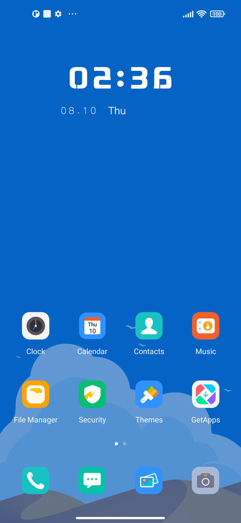 Blue sky desert screenshot