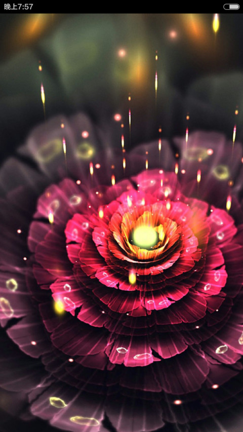 发光的花 screenshot