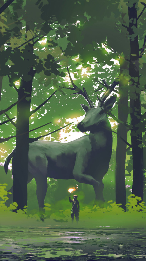 Illustration of a deer screenshot