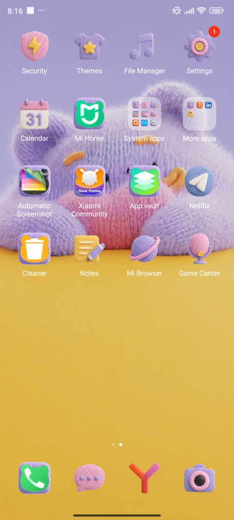 Purple Fluffy Bear screenshot