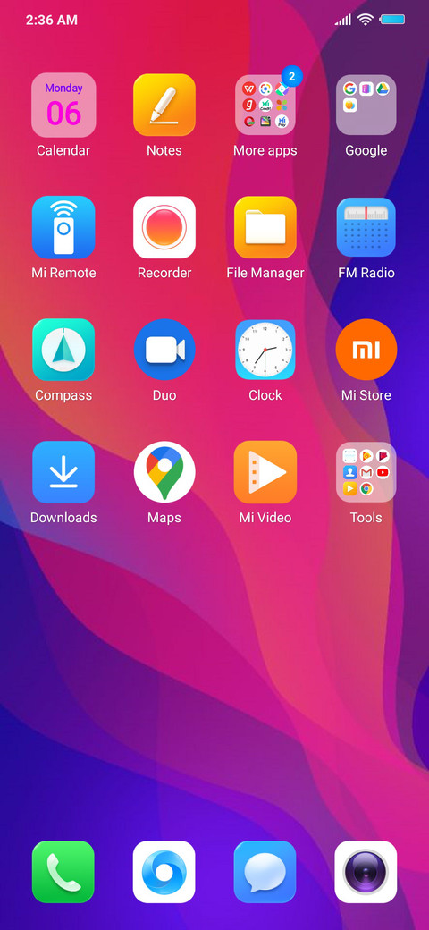Oppo screenshot