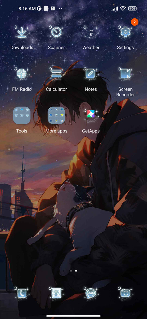 Sunset and dusk screenshot