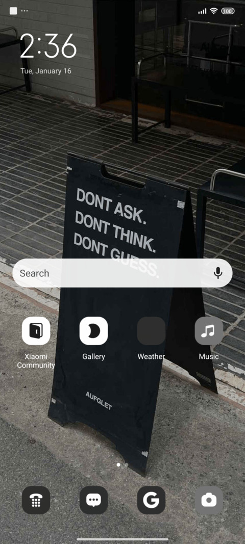 Slow life widget screenshot
