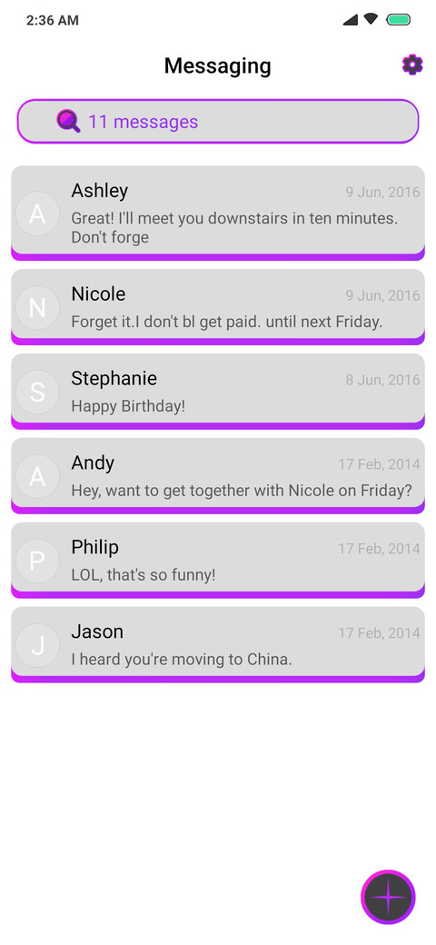 Violet screenshot