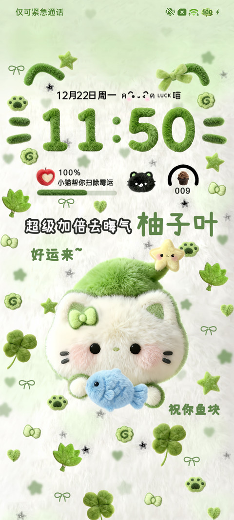 毛绒 柚子叶小猫 screenshot