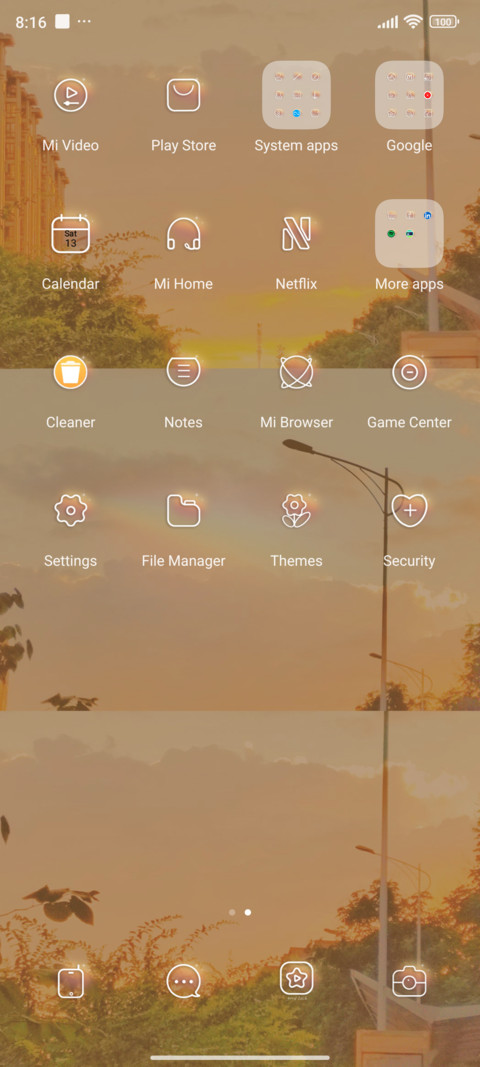 Orange dusk screenshot