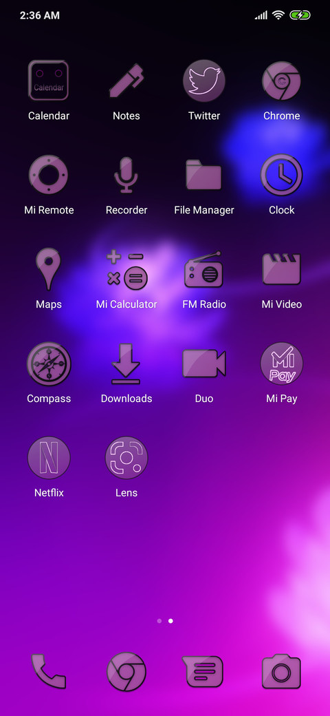 Purple Flowers V2 screenshot