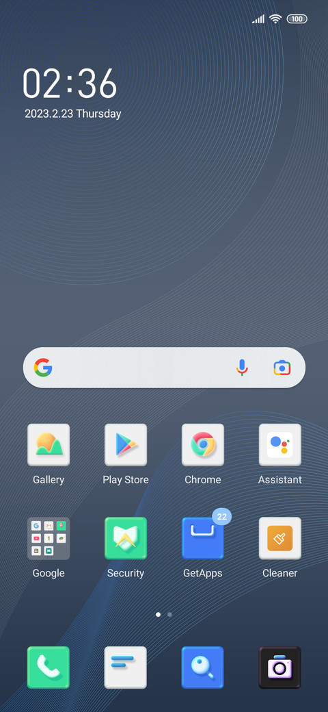 Simple Blue screenshot