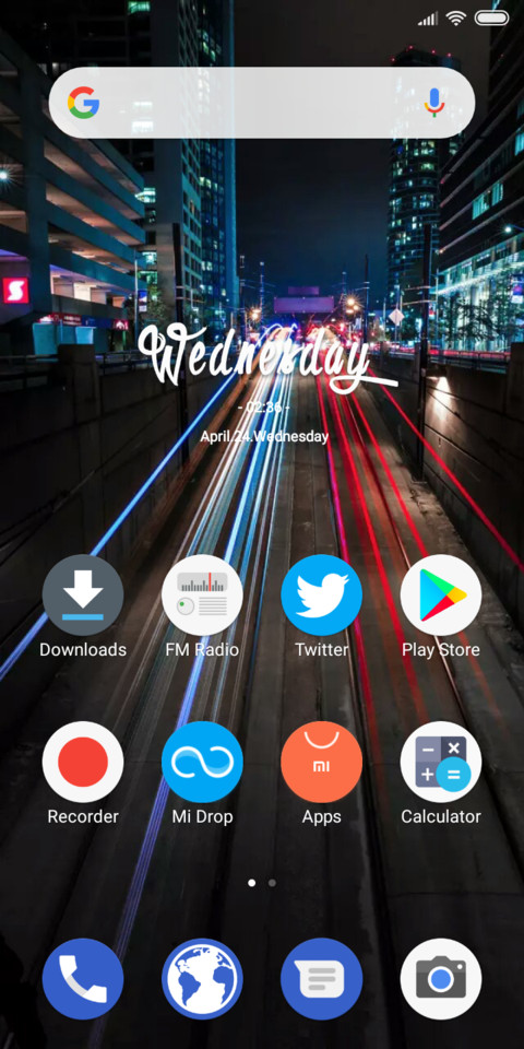 Android Oreo Theme screenshot