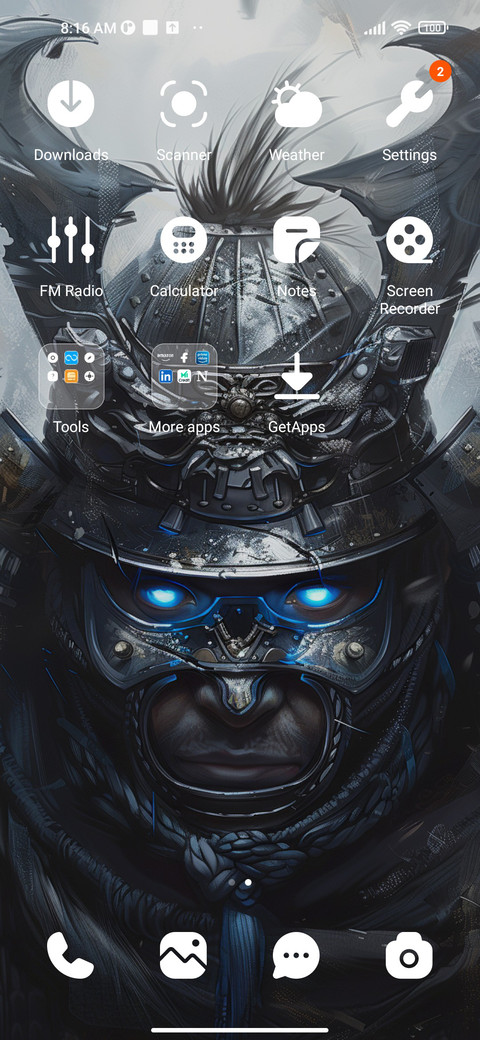 Samurai mask screenshot