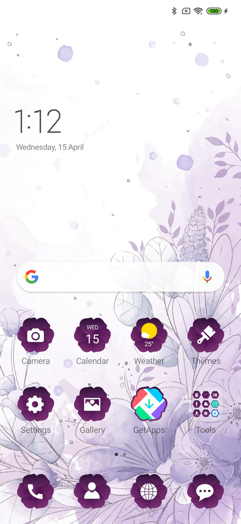 PurpleFloral_3MDP screenshot