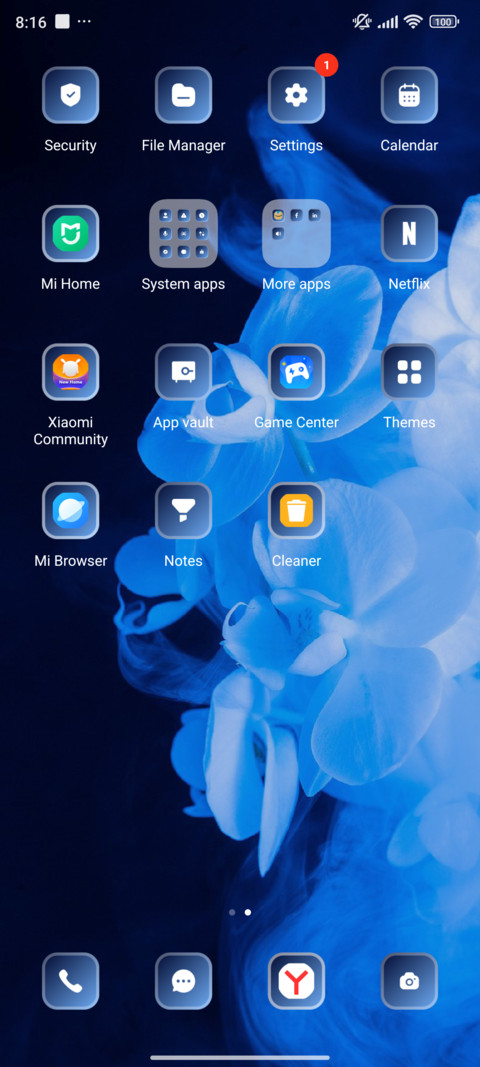 Abstract Blue screenshot