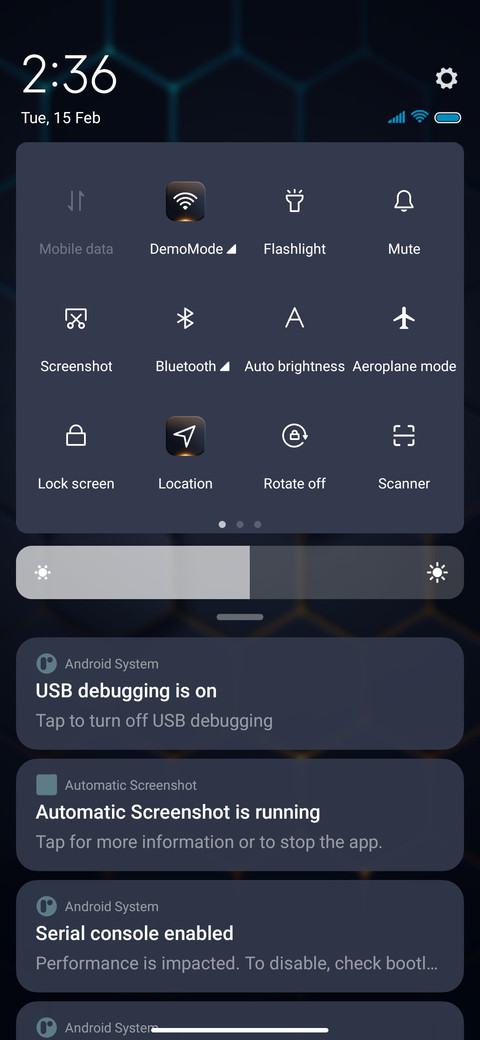 Dark hexagon screenshot