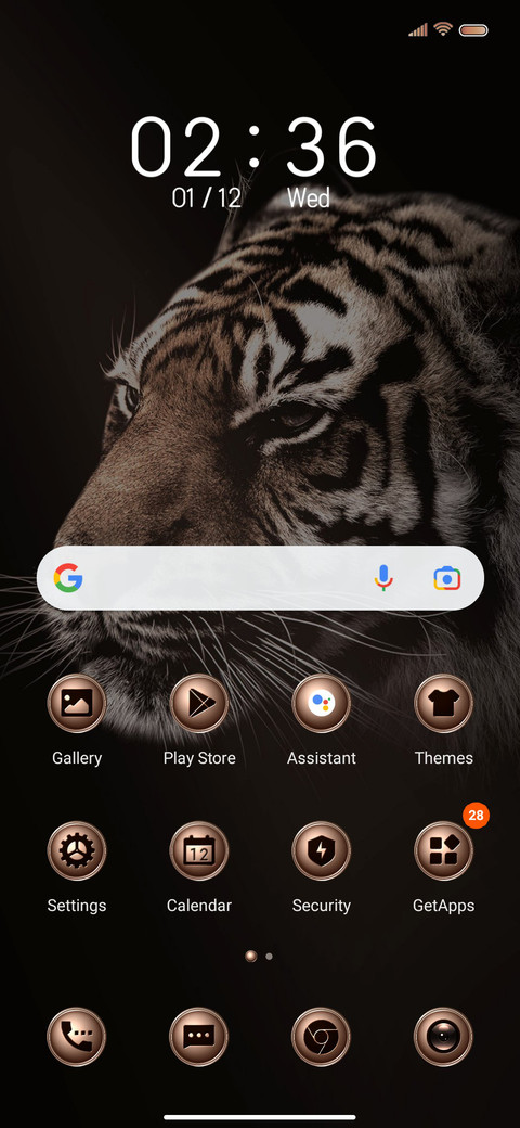 Bengal tiger screenshot