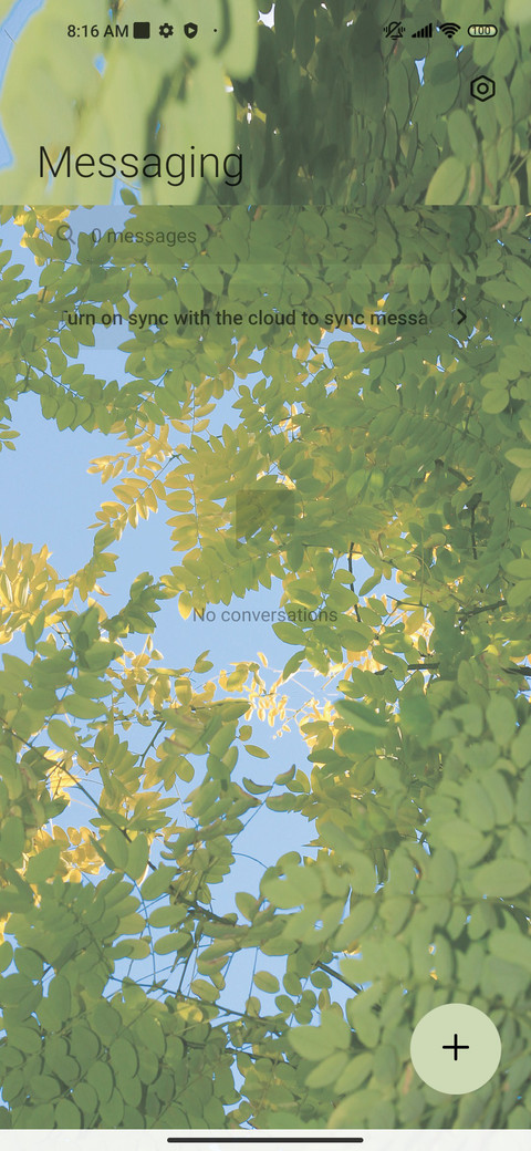 Fresh green leaves screenshot