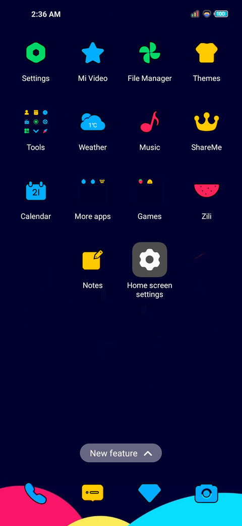 Color design screenshot
